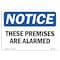 Signmission OSHA Notice Sign, 3.5" Height, 5" Wide, NOTICE se Premises Are Alarmed Sign, Landscape, 10PK OS-NS-D-35-L-16662-10PK - alternate 1